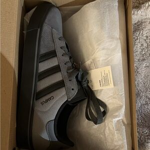 Gray and Black Men's campus adidas Shoes